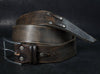 Handmade Distressed Leather Belt for Men - Brown Mens Leather Accessories Unique Custom Gift