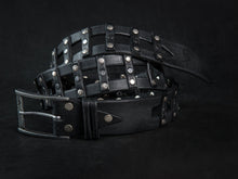 Design Leather, Black Belt, Men's Style, Men's Design, Artisan Leather, Men's Belt, Riveted Belt, Studded Belt, Quality Leather, Unique Belt