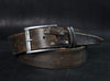 Handmade Distressed Leather Belt for Men - Brown Mens Leather Accessories Unique Custom Gift