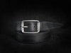 Classic Black Leather Belt for Men - Ishaor Buckle Perfect Gifts for Him