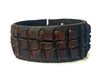 Mens Leather Wrap Bracelet in Brown - Cuff Style for Sleek and Masculine Look