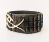 Mens Leather Wrap Bracelet in Brown - Cuff Style for Sleek and Masculine Look