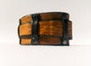 Wide bracelet - brown with dark pieces