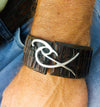 Mens Leather Wrap Bracelet in Brown - Cuff Style for Sleek and Masculine Look