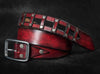 Leather Belt, Men's Belt, Woman's Leather Gift, Buckle Belt, Unisex Belt, Woman's Belt, Woman Leather Accessories, Red Belt, Unique Belt