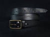 Electeic Leather Belt - Black & Gold