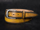 Yellow Belt, Leather Belt, Unique Leather, Leather Father's Day Gift, Accessories for Father, Unisex Belt, Leather for Her, Crafted Belt