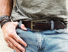 Simple belt - dark brown