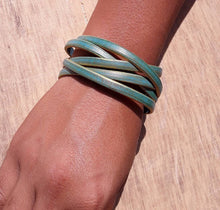 Turquoise Leather Cuff, Womens Bracelet, Leather Cuff, Wrist Cuff, Womens Cuff, Womens Leather Cuff, Turquoise Cuff, Leather Wristband