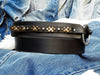 Ring belt with rivets - Black