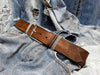 Handcrafted Mens Leather Belt with Buckle - Vintage Western Style Fashion Accessory