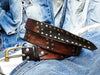 Full Rivets belt - Brown