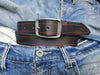 Handmade Black Leather Belt for Men - Fashionable and Unique Design