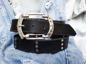 Leather Belt, Men Belt, Buckle Belt, Biker, Black Leather Belt, Leather Gift, Steampunk, Leather Accessories, Gladiator, Burning Man, Cowboy