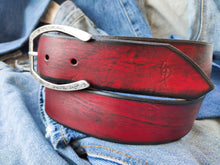 Men's Leather Belt, Red Belt, Mens Leather Accessories, Custom Leather, Genuine Leather, Leather Belt, Men's Belt, Belt for Him