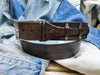 Narrow Tail Belt - Dark Brown