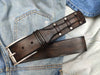 Narrow Tail Belt - Dark Brown