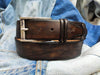 Narrow Tail Belt - Dark Brown