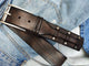 Narrow Tail Belt - Dark Brown