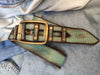 Square Belt - Turquoise With Brown Wash