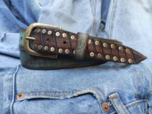 Custom leather belts, Men's Belt, Unique Leather, Men's Turquoise Leather, Studded Belt,Boho Belt,Christmas Belt, Design Accessories