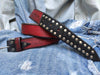 Rivet belt - Red & Black