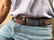 Artisan Leather, USA Belt, Men's Belt, Leather Belt, Men's Leather Belt, Jeans Belt, Fashion Accessories, Men's Gift, American flag