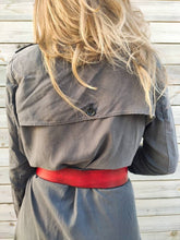 Red Leather Waist Belt - Handcrafted Unique Women's Leather Belt - Gift for Her