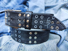 Handmade Brown Gray Leather Belt for Men Perfect for Jeans - Fashion Accessories and Unique Gift