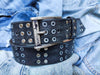 Wifi Belt - Dark brown with Gray Wash