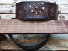 Personalized Leather Guitar Strap with Ishaor Logo in Brown - Perfect Gift for Musicians