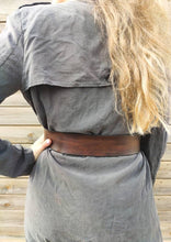 Unique Brown Leather Waist Belt for Women - Wide Dress Belt - Leather Gift for Her - Handmade by ISHAOR