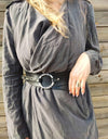 Black waist belt with ring