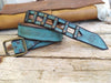 Leather Belt, Men's Belt, Men's Leather Belt, Artisan Leather,Woman's Belt, Blue Belt, Crafted Belt, Unique Belt,Custom leather belts,