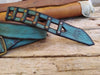 Unique Leather Belt for Men and Women Blue Artisan-Crafted Custom Design