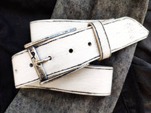 White Leather Belt, vintage Belt, Mens Leather Accessories, Custom Leather Belt, Gift for christmas, Leather Belt, Men's Belt, Belt for Him