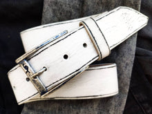 White Leather Belt, vintage Belt, Mens Leather Accessories, Custom Leather Belt, Gift for christmas, Leather Belt, Men's Belt, Belt for Him