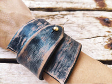 Personalized Leather Bracelet with Geometric Engraving Gift