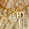 Stunning Ishaor Double Logo Necklace - Real Gold Plated Silver - Perfect for Compliments