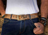 Two pieces belt - Brown