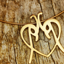 Real Gold Plated Double Logo Ishaor Necklace - Stunning  Compliment-Worthy