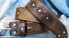 Ishaor Biker Style Brown Leather Belt - Mens Fashion Motorcycle Buckle - Customized Unique Belts