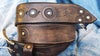 Ishaor Biker Style Brown Leather Belt - Mens Fashion Motorcycle Buckle - Customized Unique Belts