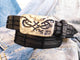 Black Alligator with Ishaor logo buckle