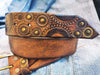 Biker Belt - Brown with Touch of Gold