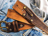 Custom Brown Leather Mens Belt with Buckle - Stylish Gift for Him