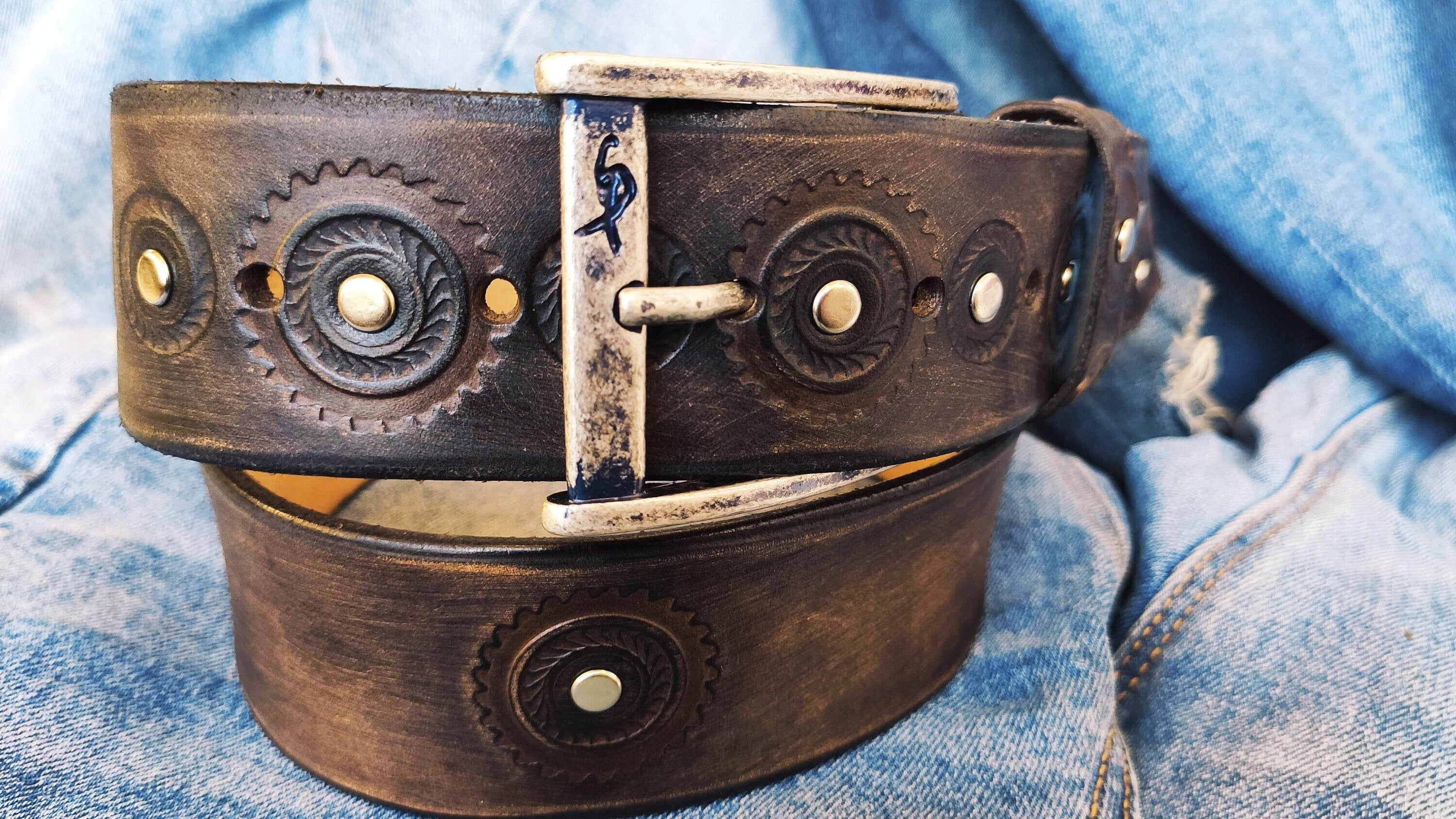 Biker Style, Brown Belt, Fashion Leather, Unique Belts, Mens Fashion,Motorcycle, Buckle Belt, Leather Products,Custom leather belts, Ishaor