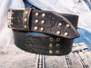 Wifi Belt - Black with Silver Rivets