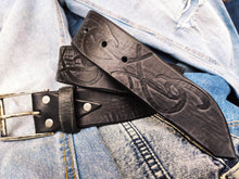 Distinct Artisan Crafted Leather Belt with Tribal Design for Men