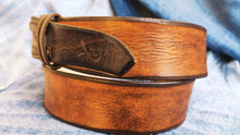 Unique Handmade Brown Men's Leather Belt the Perfect Leather Gift for him or her Medieval leather belt Leather Men's accessories ishaor